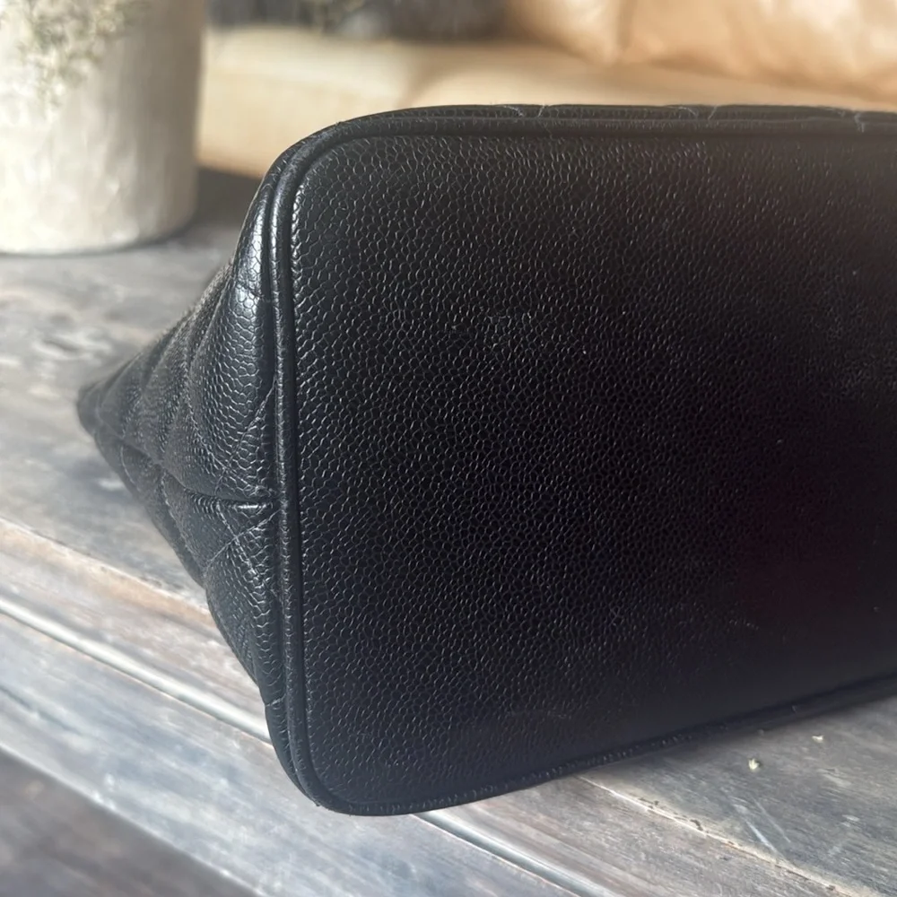 CHANEL Black Quilted Tote